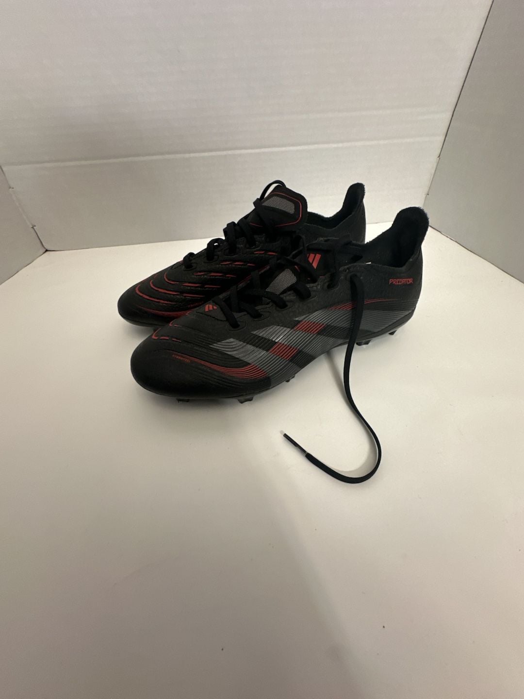 Adidas Predator League Soccer Cleats Size 7 Black Red FG MG 3