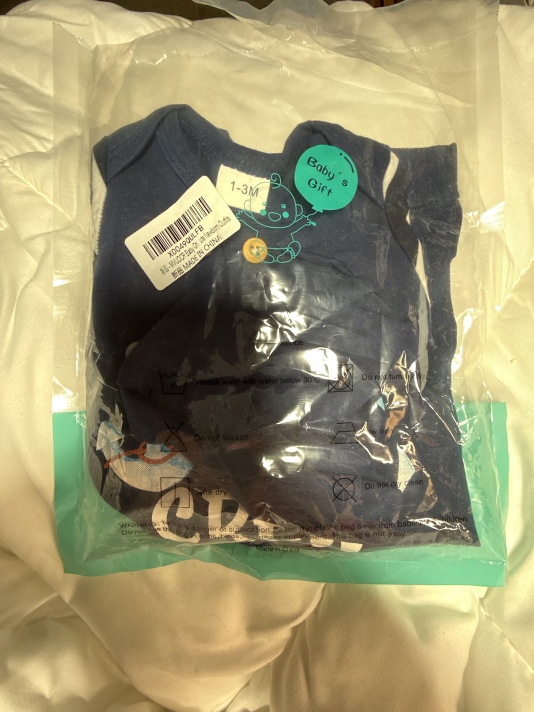 Unbranded New to the Crew Romper Hat Set Size 1-3M Navy Blue Anchor 5