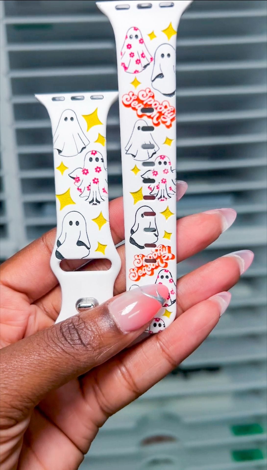 Apple Watch Band Spooky Season Halloween Ghost Silicone Strap 1