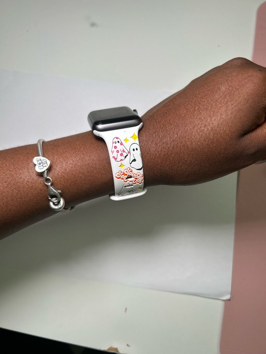 Apple Watch Band Spooky Season Halloween Ghost Silicone Strap 2