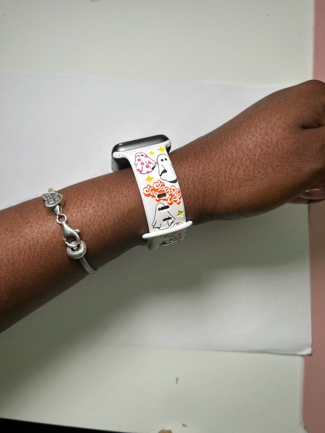 Apple Watch Band Spooky Season Halloween Ghost Silicone Strap 3