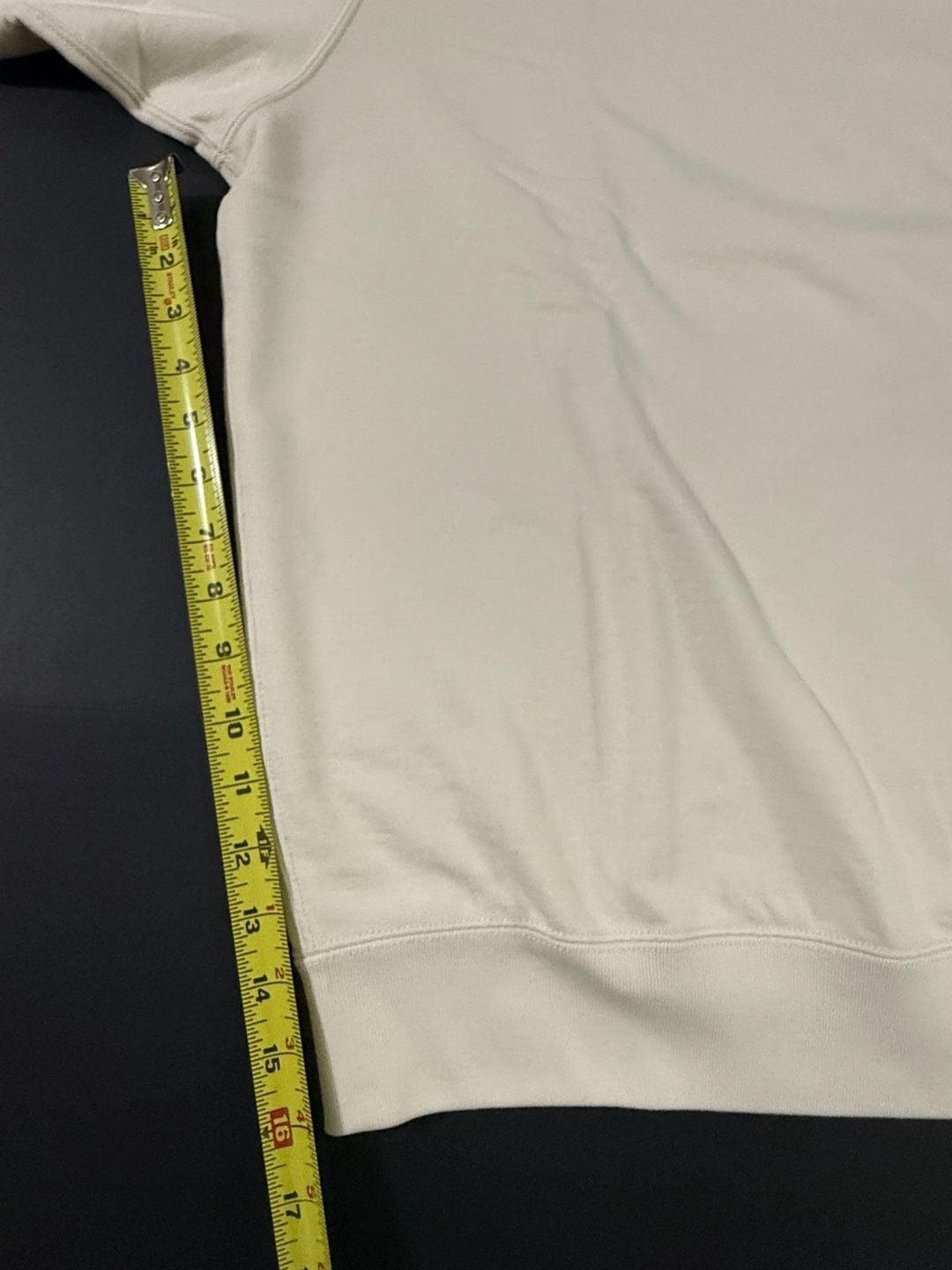 Uniqlo Sweatshirt Size XL Off White Cotton Long Sleeve Crewneck 5
