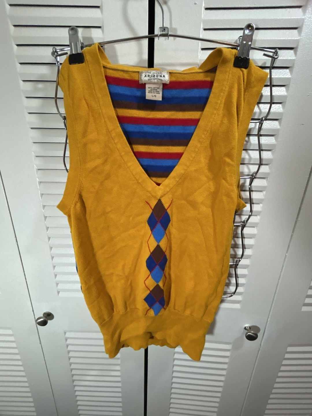 Arizona Jean Company 100% Cotton/Algodon Vintage, Y2K Style Vest 2