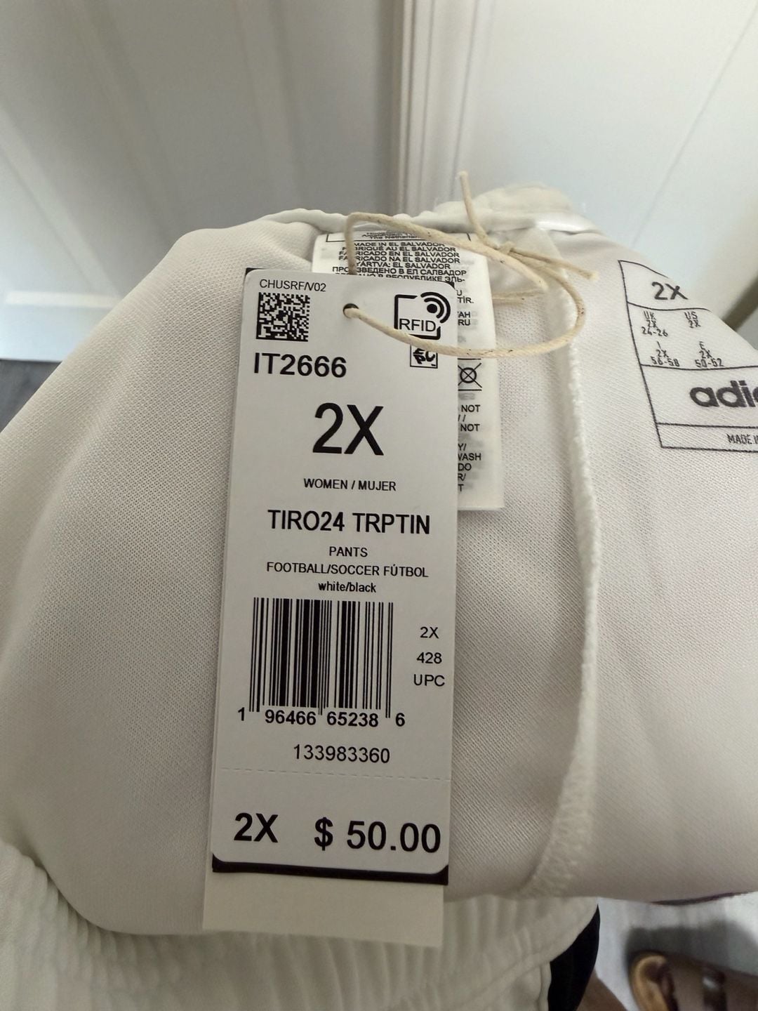 adidas Tiro 25 Essentials Training Pants White/141 8