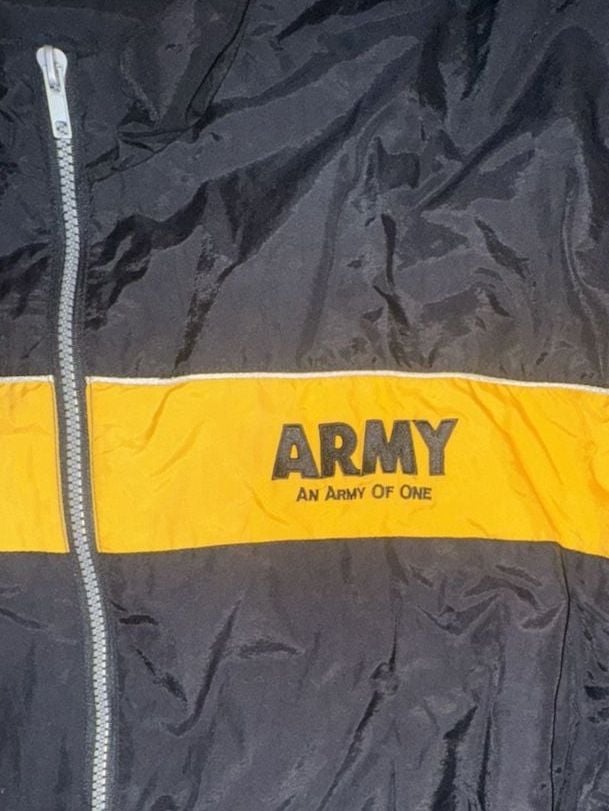 Vintage Rothco Army Track Suit Size X-Large Black Yellow An Army Of One 2