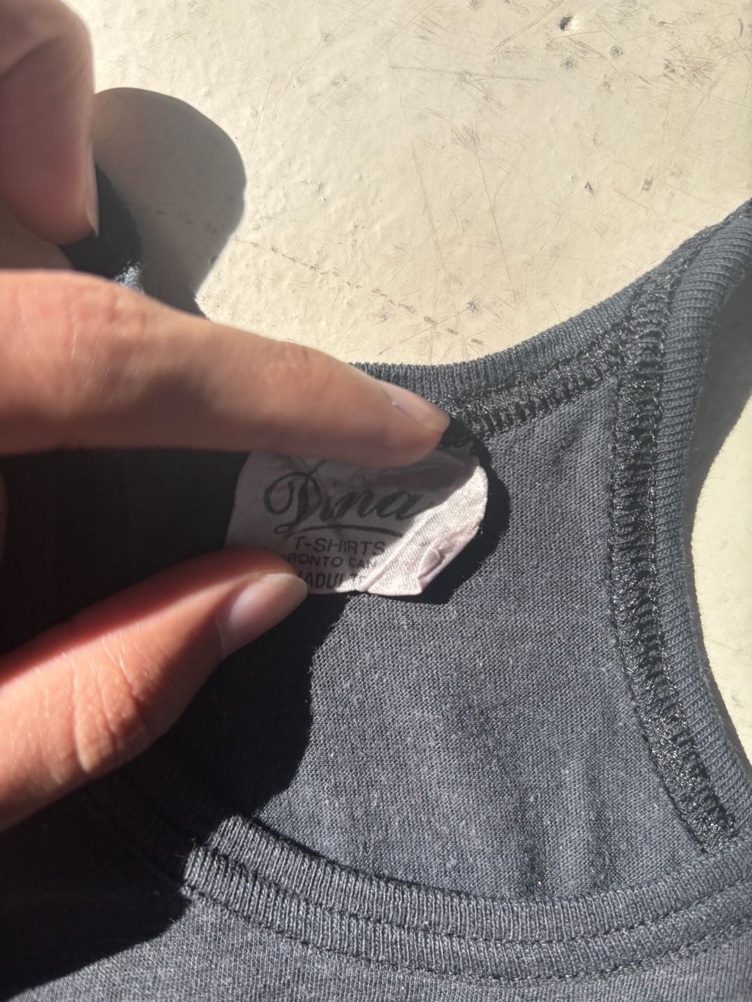 Dinay T-Shirts Surf Gear Tank Top Black Vintage Single Stitch 5
