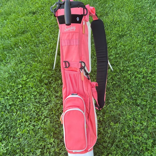 Sunday Golf Loma XL Stand Bag Coral Pink