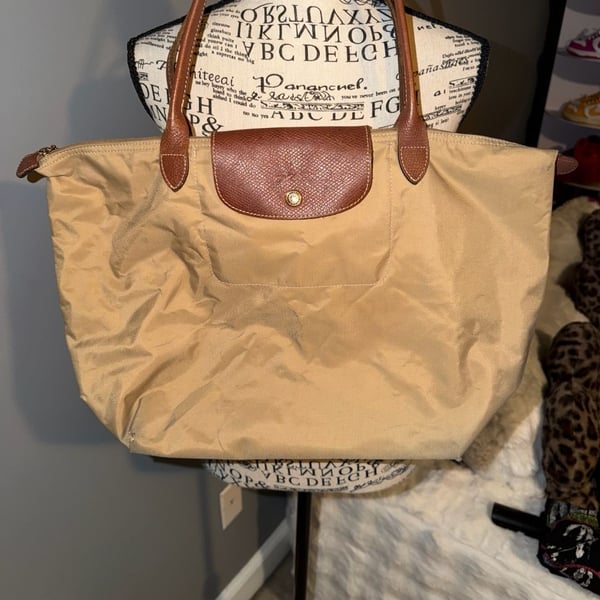 Longchamp Le Pliage Nylon Tote Bag Fawn Brown