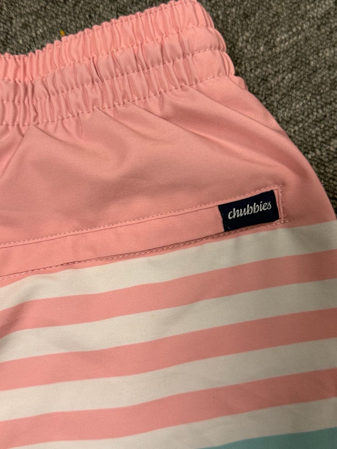 Chubbies The On The Horizons 5.5 Swim Trunks XXL Pink Blue 5