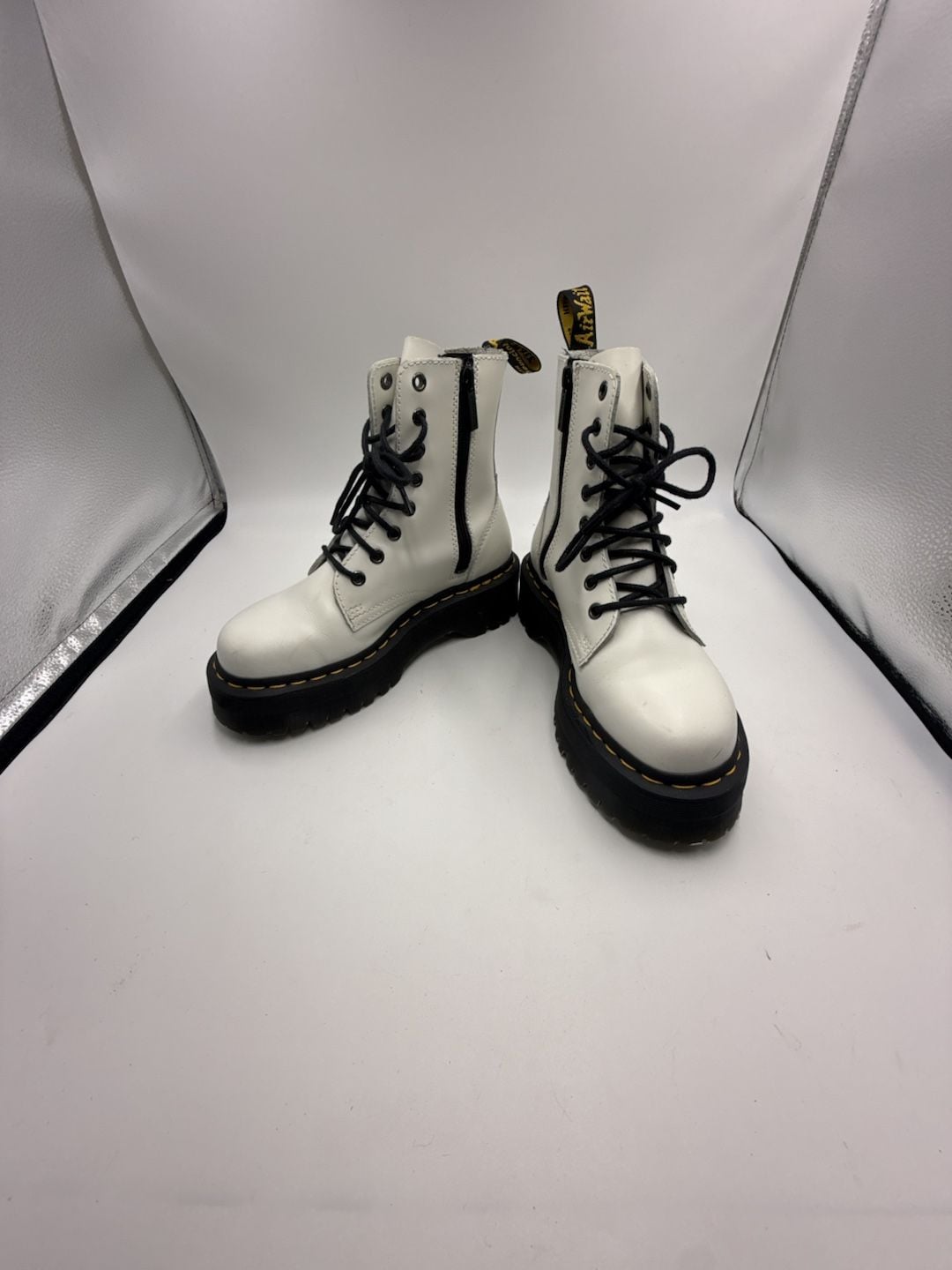 Dr. Martens Jadon Size US L 6 / US M 5 / EU 37 White Platform Boots 2
