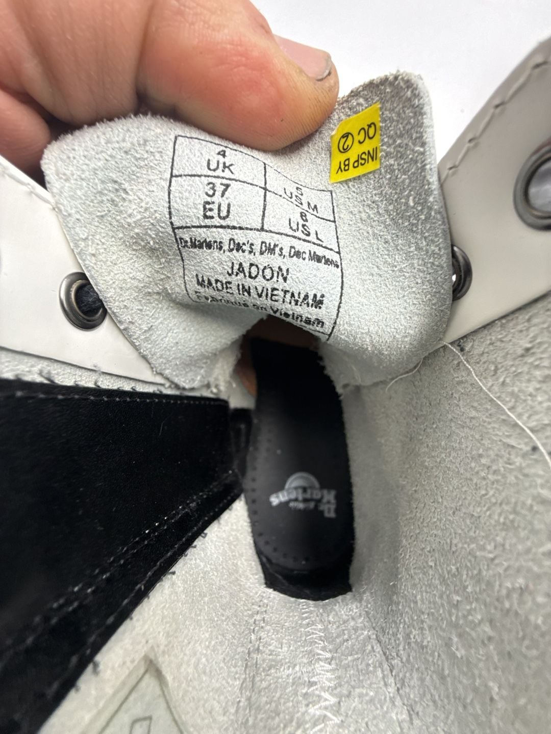 Dr. Martens Jadon Size US L 6 / US M 5 / EU 37 White Platform Boots 3