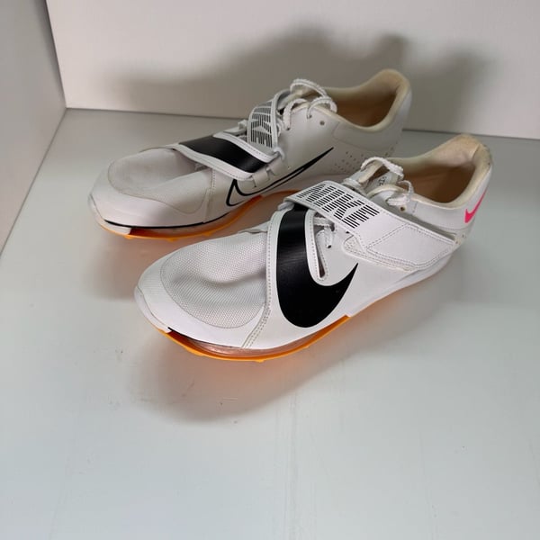 Nike Air Zoom Long Jump Elite White Black Orange Spikes