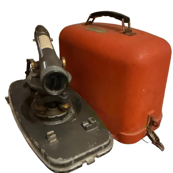 David White Vintage Surveyors Transit with Case