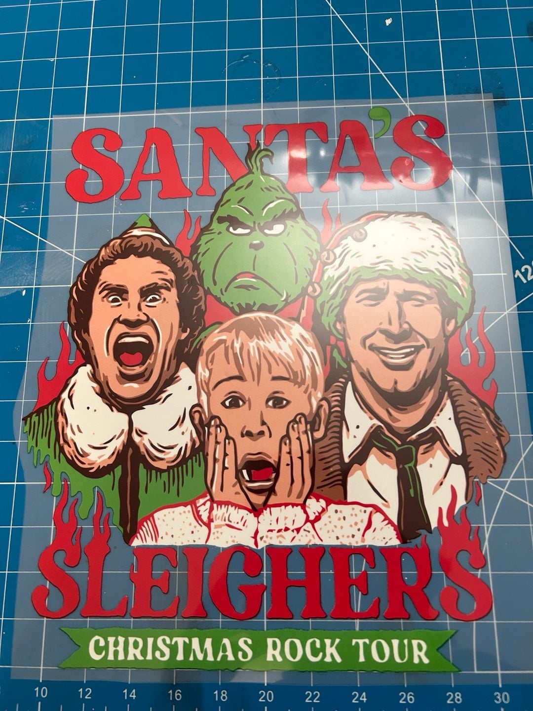 Christmas Movie Santa's Sleighers DTF Transfer Print 4