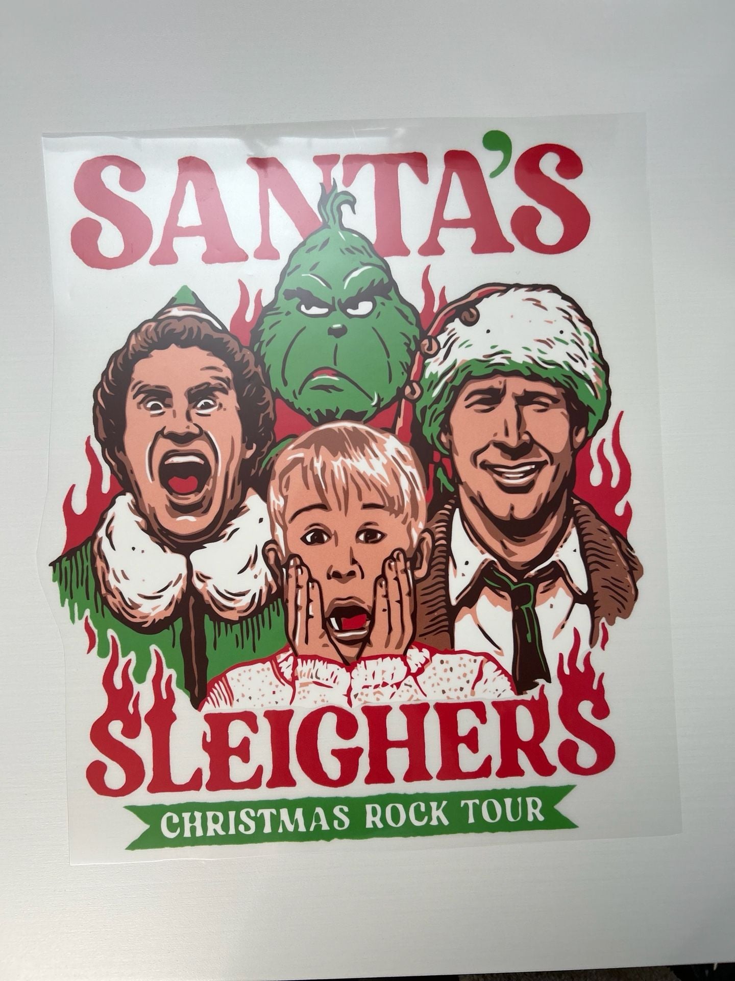 Christmas Movie Santa's Sleighers DTF Transfer Print 5