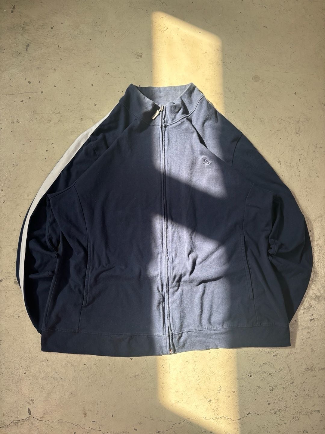 bold spirit Full Zip Track Jacket Size 16-18W Blue Striped 3