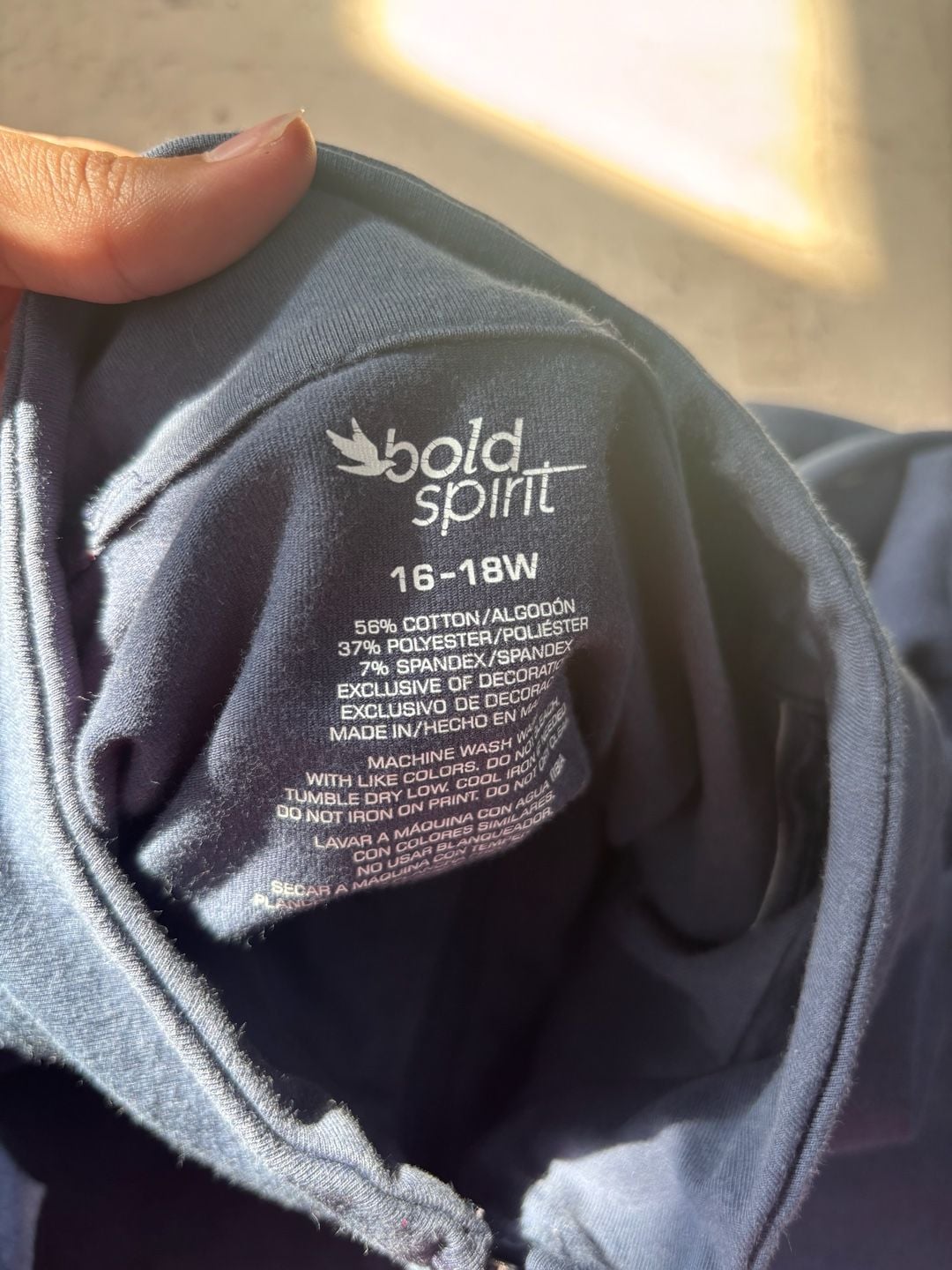 bold spirit Full Zip Track Jacket Size 16-18W Blue Striped 5