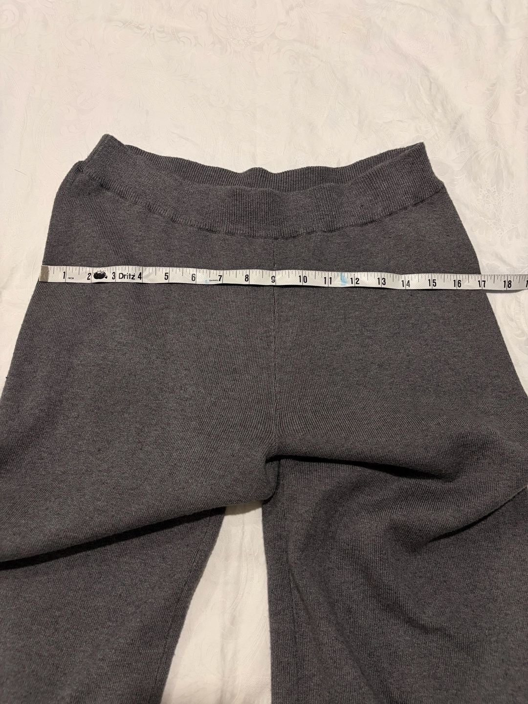 Lefties Knit Wide-Leg Pants Size M Gray 7