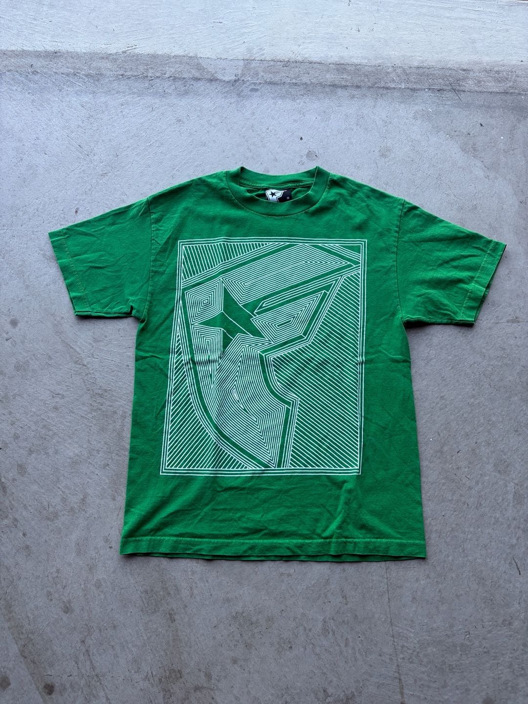 Famous Stars and Straps T-Shirt Size M Green Graphic 2