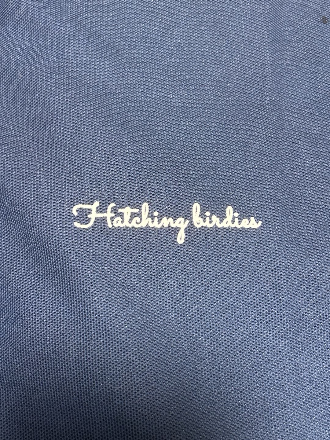 Ming Jiang Youpin Polo Shirt Size XL (US M) Blue Hatching Birds Graphic 7