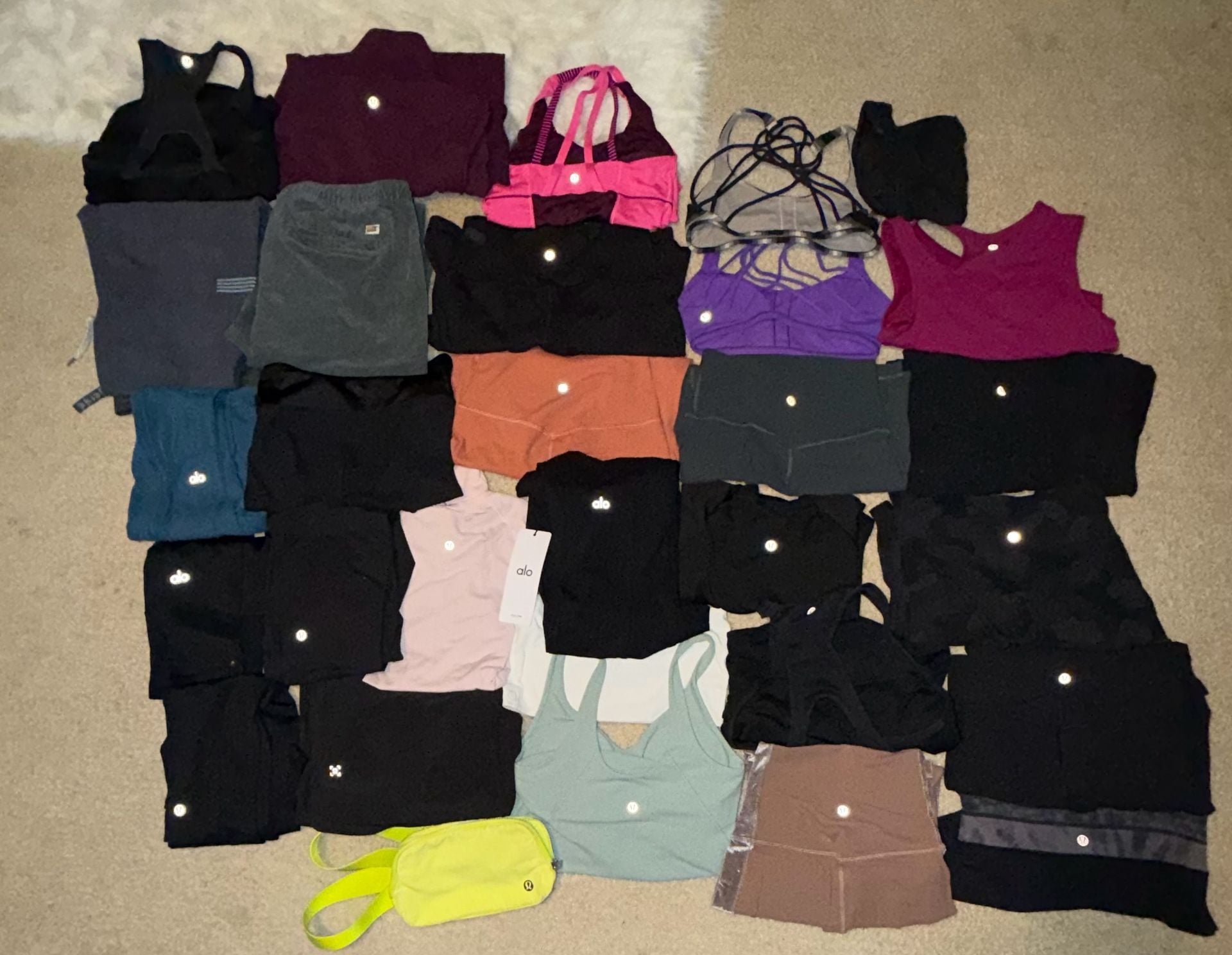 Lululemon Alo Yoga Vuori 30 Piece Mixed Bundle Lot 0-12 1