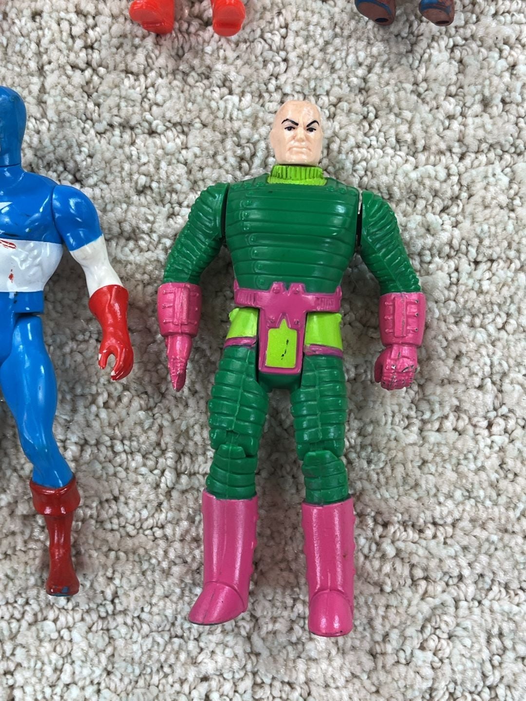 Vintage 70s-90s Action Figure Lot-Kenner Super Powers, Mattel Secret Wars, Mego 9
