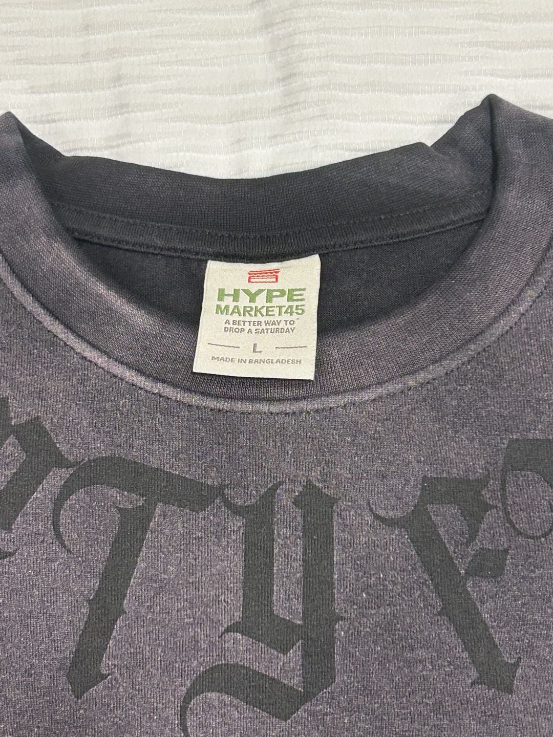 Hype Market45 Forty Five Rhinestone Gradient T-Shirt Size L Black 4