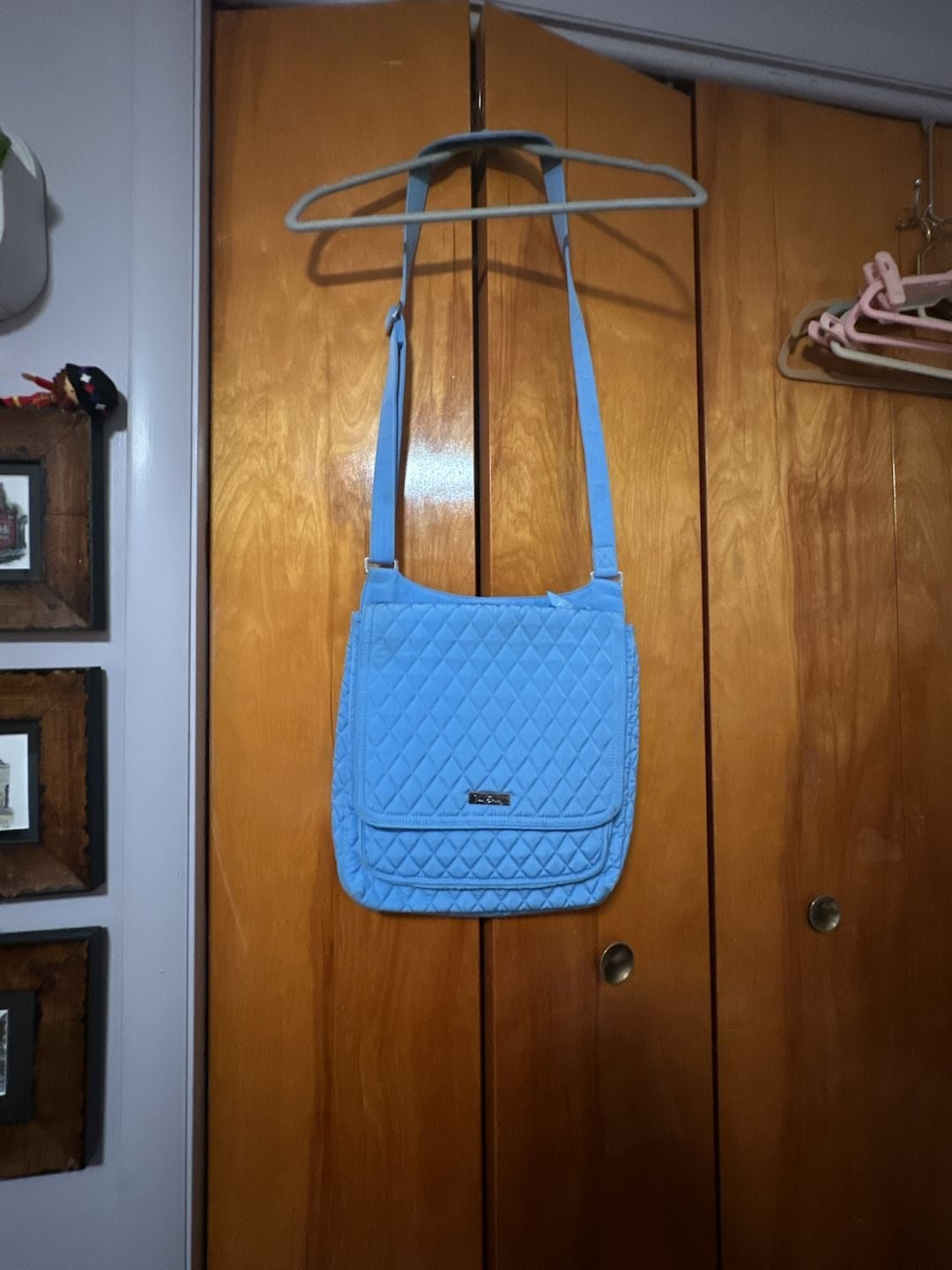 Vera Bradley Quilted Crossbody Bag Blue 2