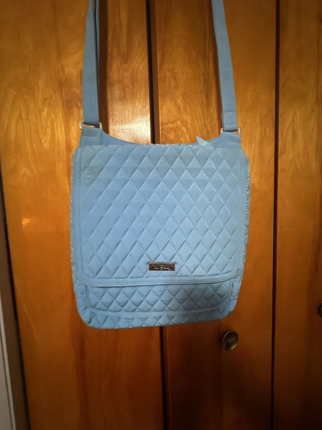 Vera Bradley Quilted Crossbody Bag Blue 3