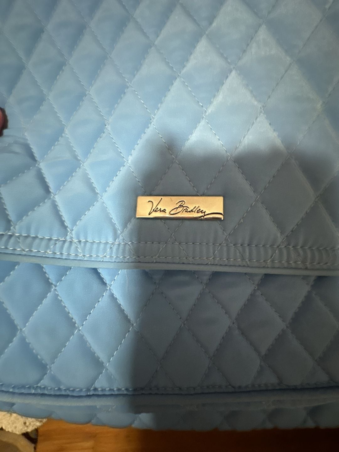 Vera Bradley Quilted Crossbody Bag Blue 6