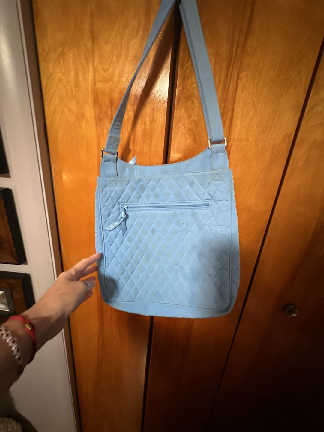 Vera Bradley Quilted Crossbody Bag Blue 7
