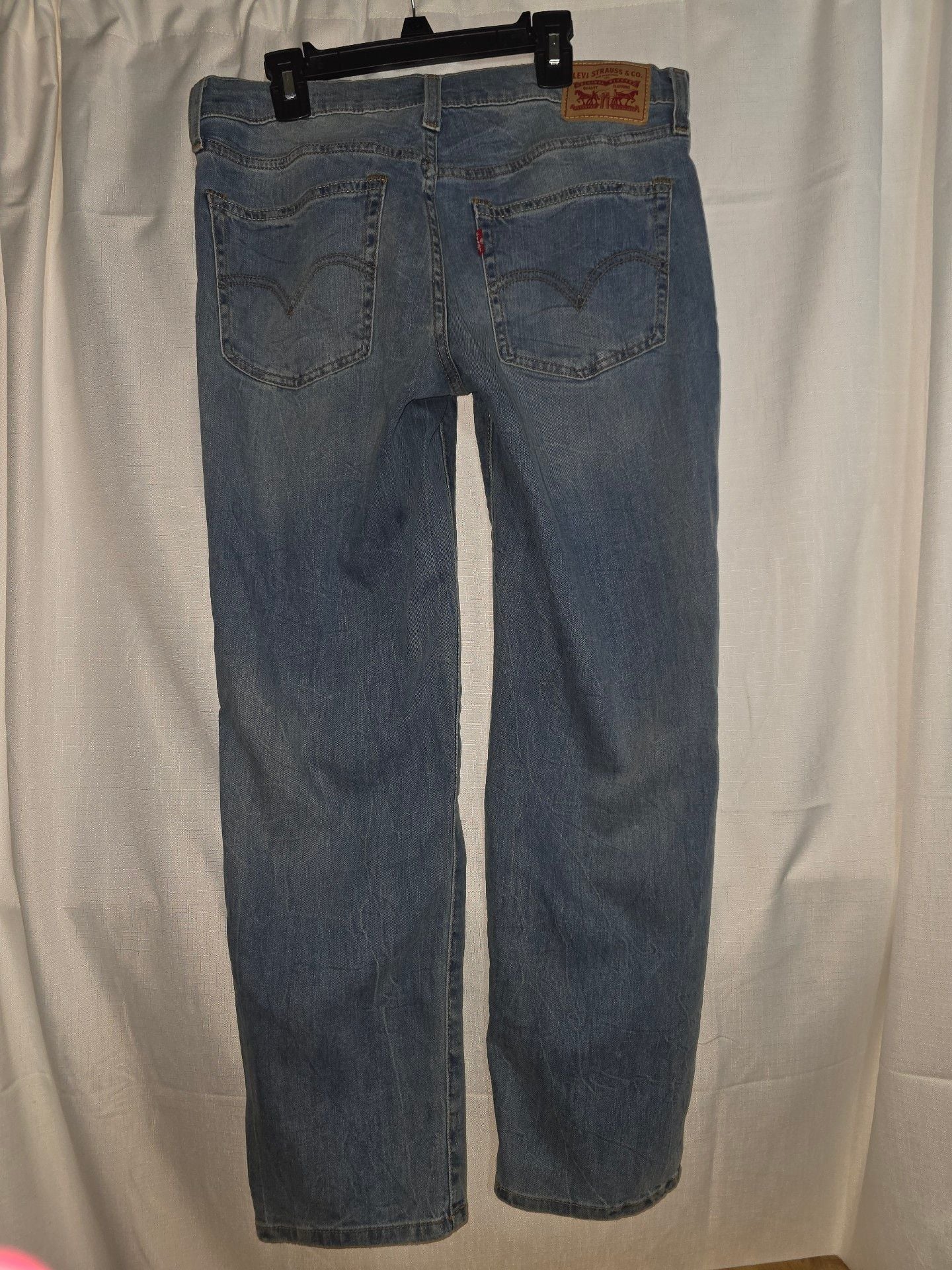 Levi's Boyfriend Jeans 28x26 Light Wash Distressed Relaxed 4