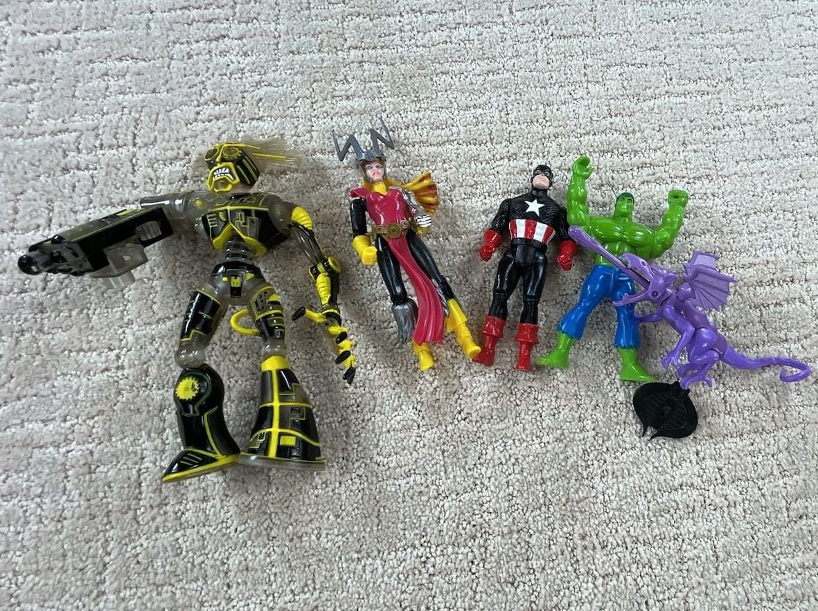 Vintage 70s-90s Action Figure Lot-Kenner Super Powers, Mattel Secret Wars, Mego 10