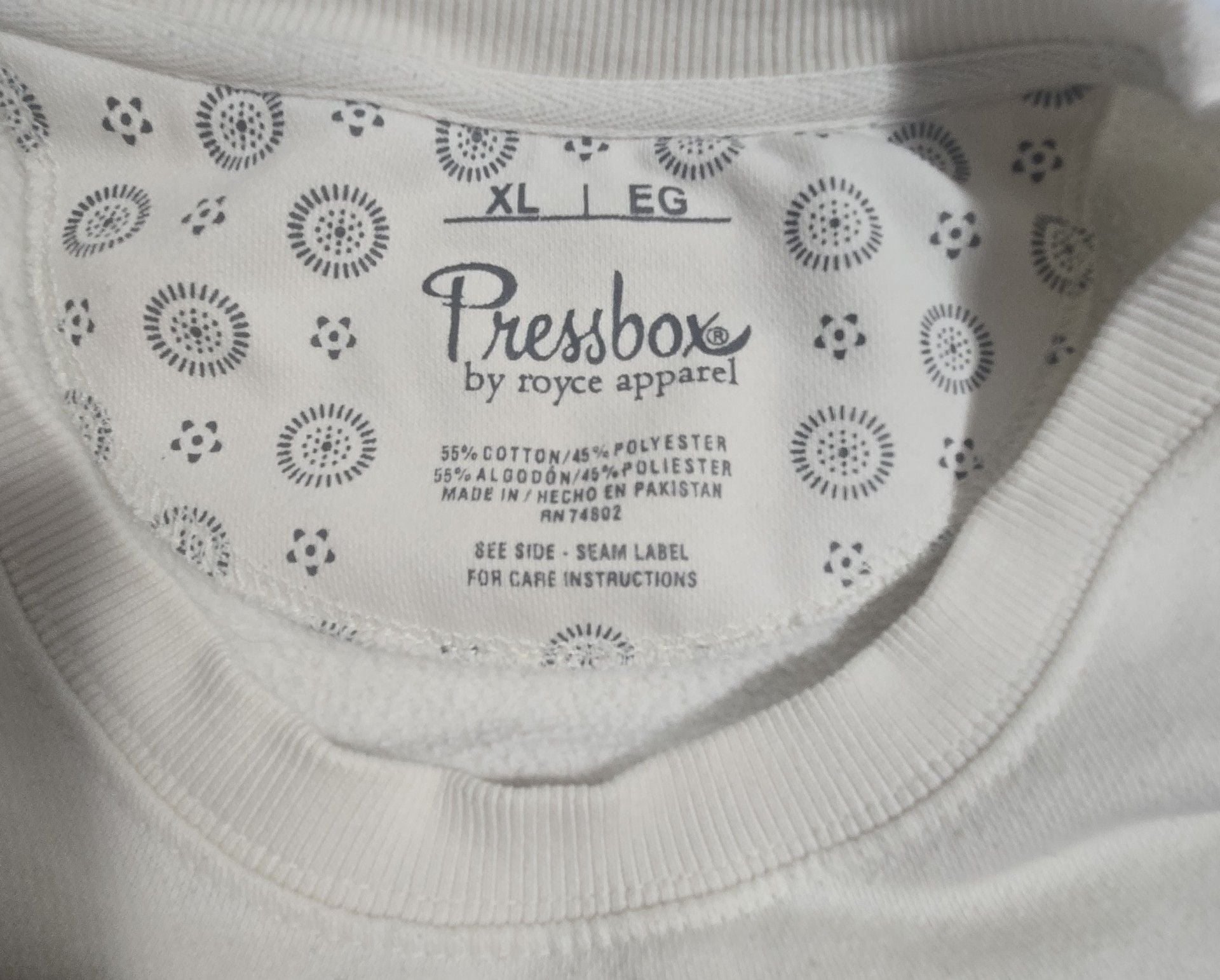 Pressbox Michigan Wolverines Sweatshirt Size XL Natural Oversized 4