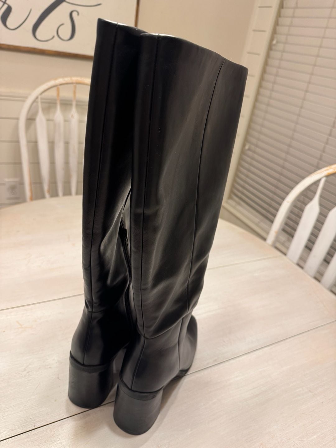 DV by Dolce Vita Flapper Wide Calf Knee High Boot Size 10 Black 4