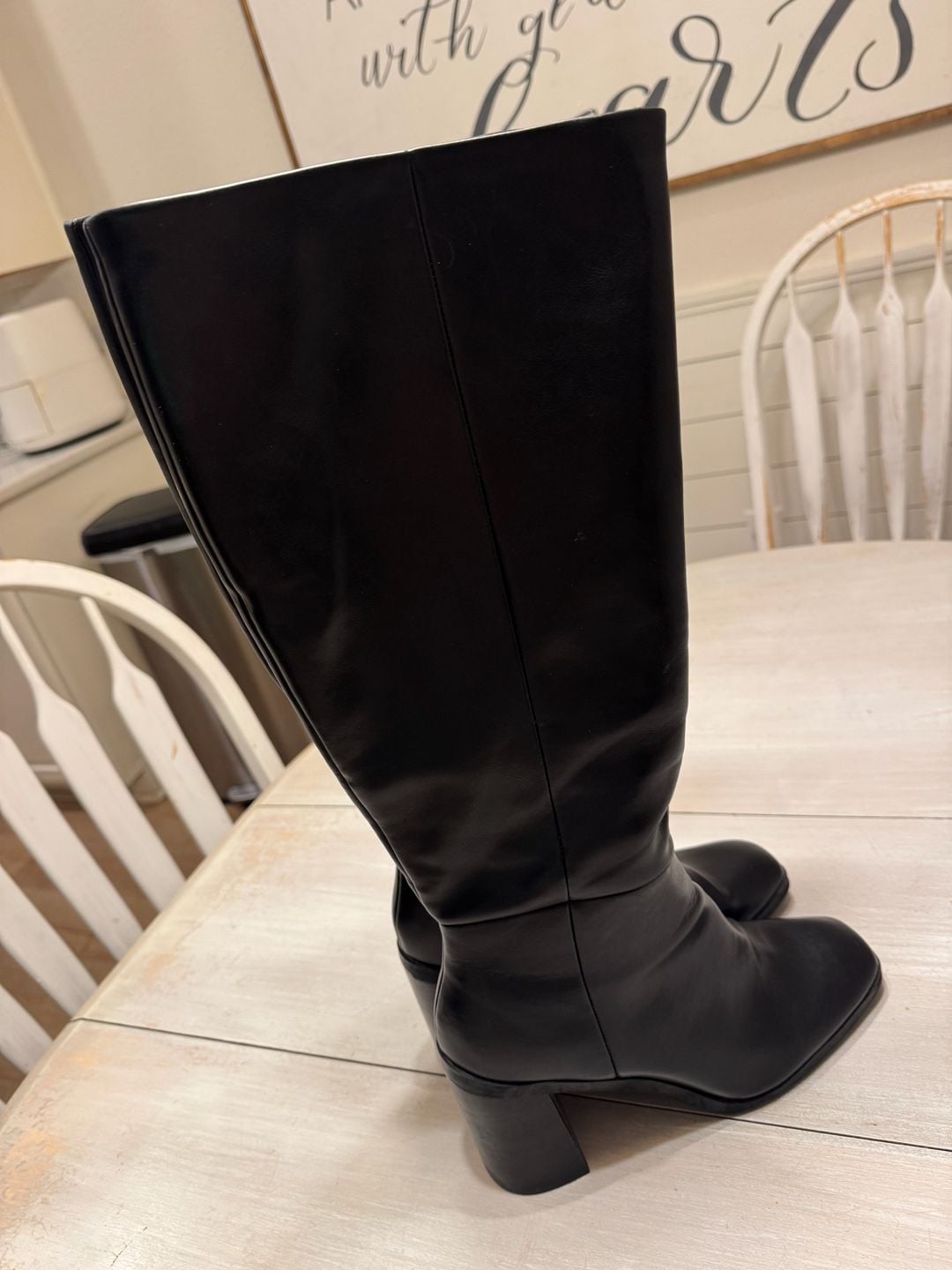 DV by Dolce Vita Flapper Wide Calf Knee High Boot Size 10 Black 5