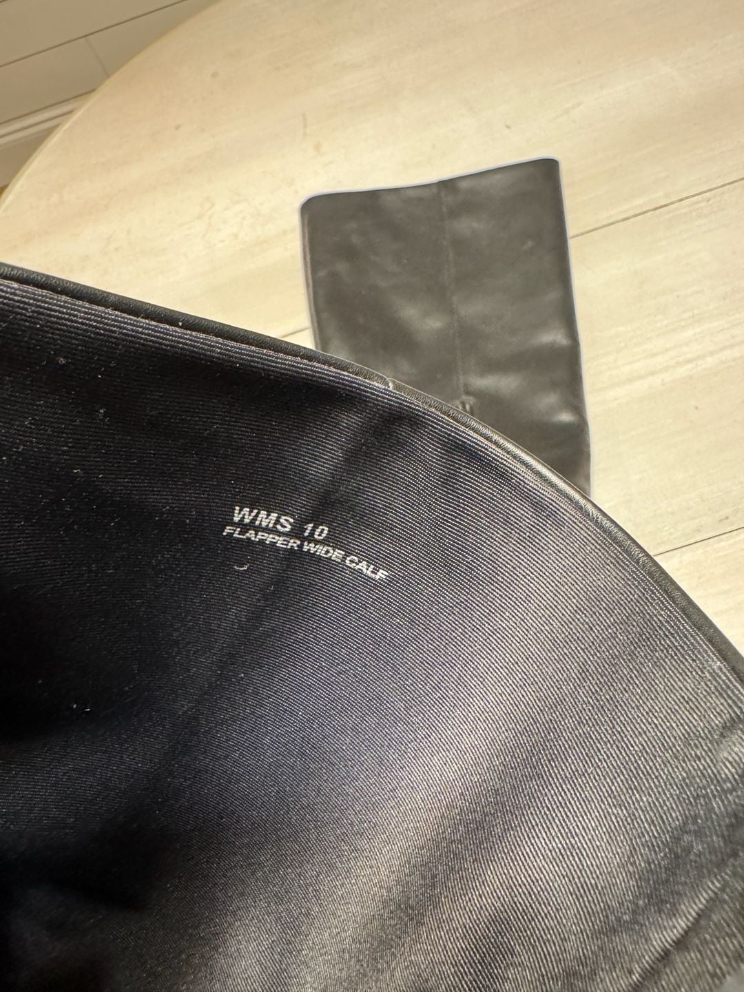 DV by Dolce Vita Flapper Wide Calf Knee High Boot Size 10 Black 8
