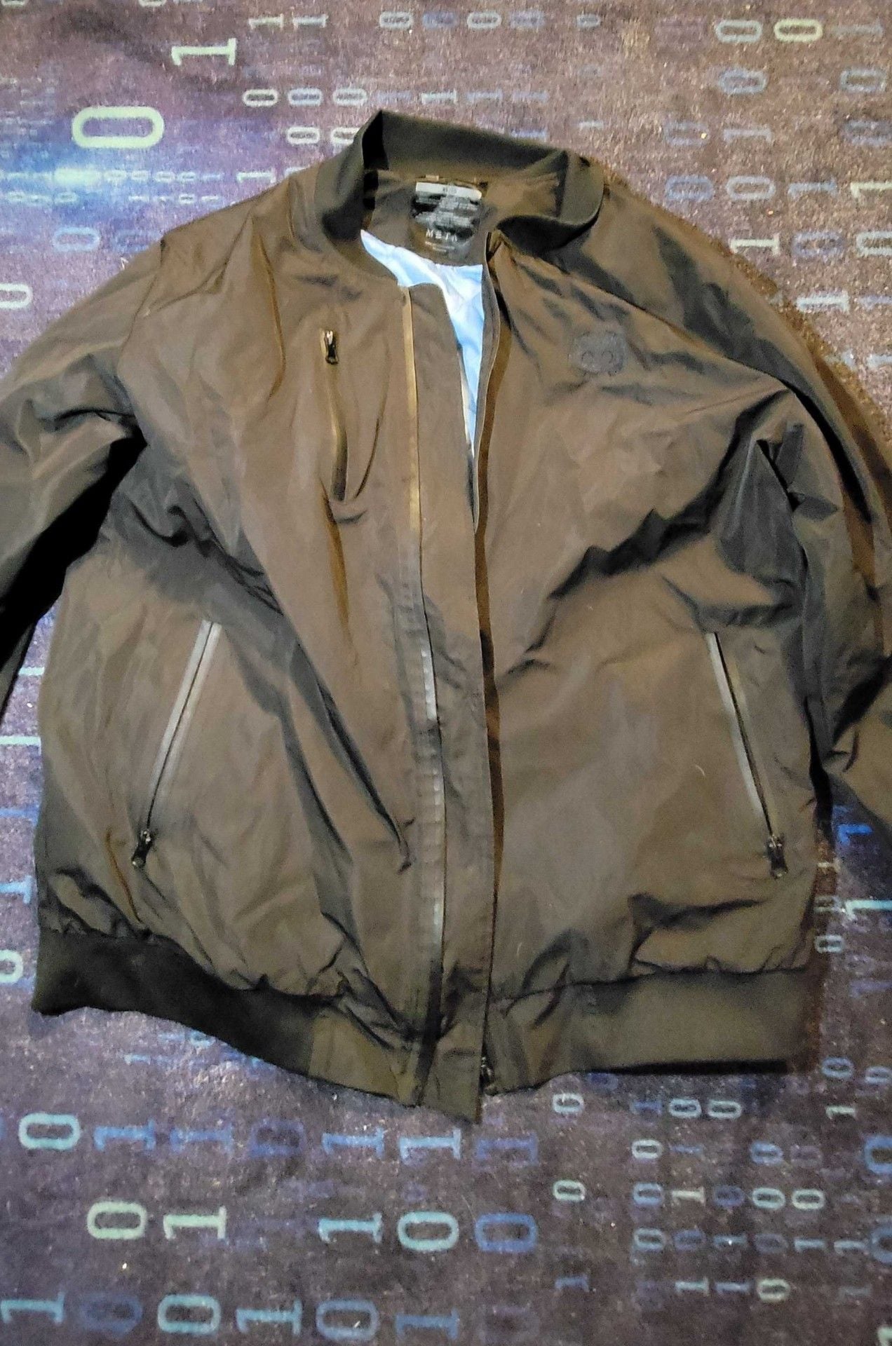 Discord Bomber Jacket Size XL/G Black Quilted Lined Zip Pockets 4