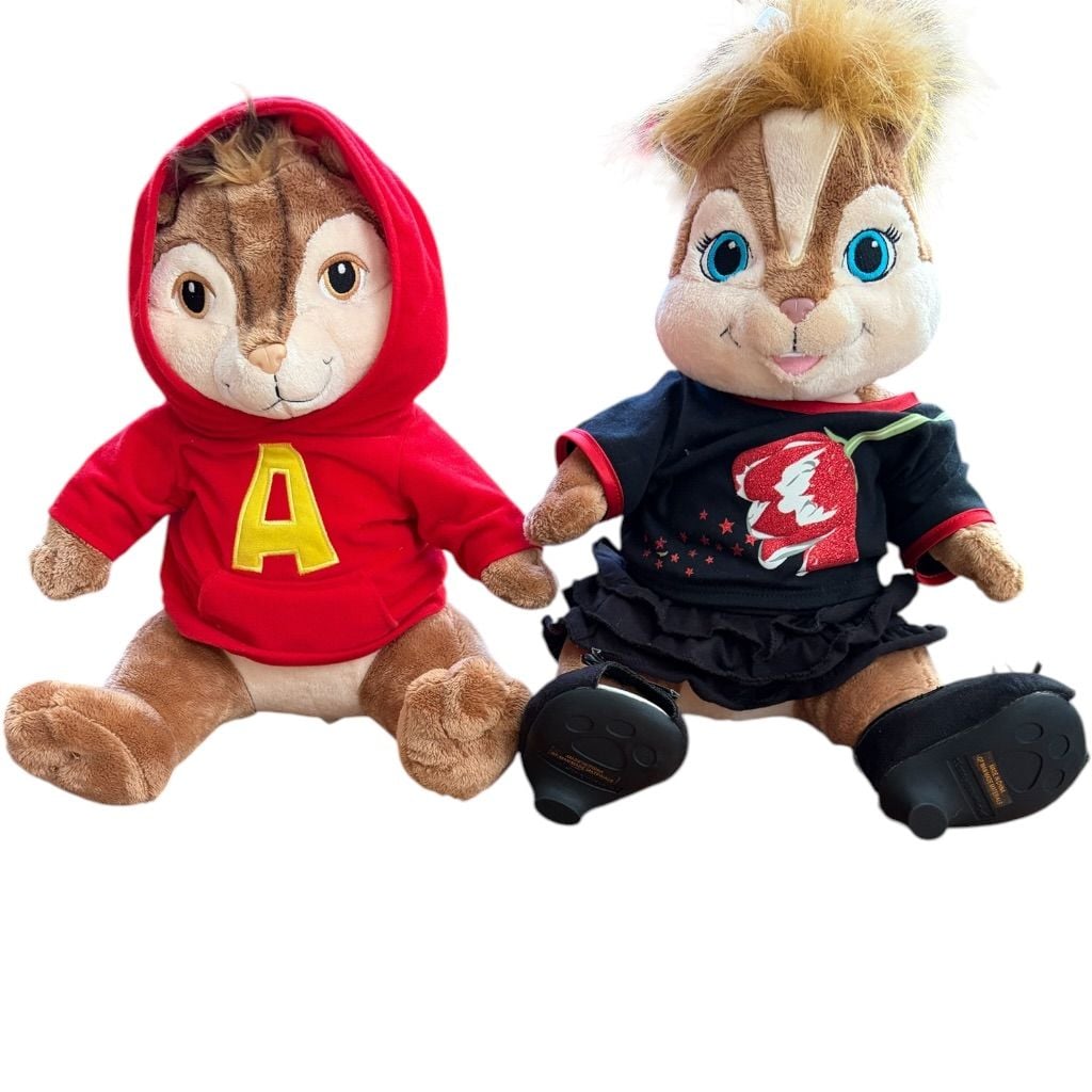 Build-A-Bear Alvin and the Chipmunks Plush Toy Set 1