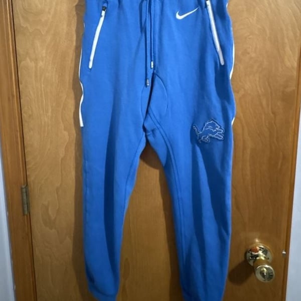 Nike Detroit Lions Sweatpants Size S Blue NFL Team Apparel