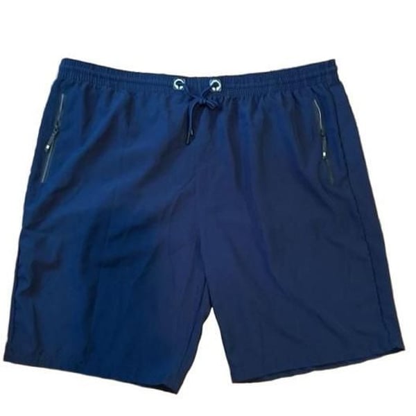 11 Degrees Navy Blue Athletic Gym Shorts with Zip Pockets Size 4XL