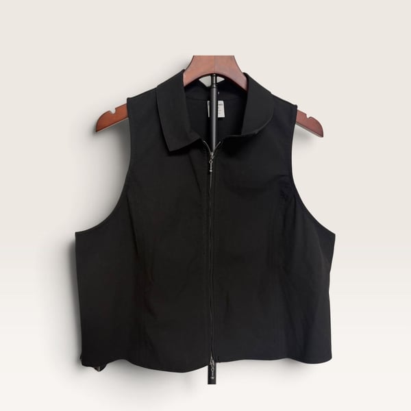 No Boundaries Zip Front Vest Size XXL Black/135