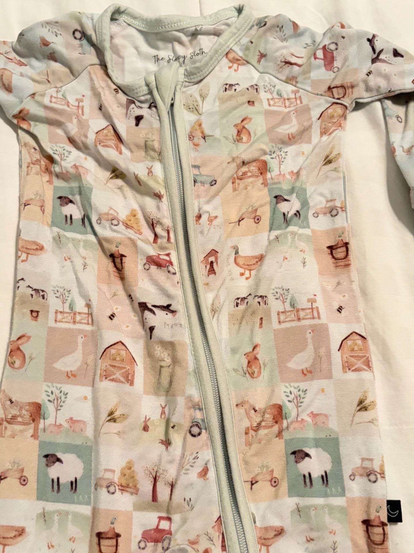 The Sleepy Sloth Farm Days Bamboo Sleeper Size 3-6M Multi 5