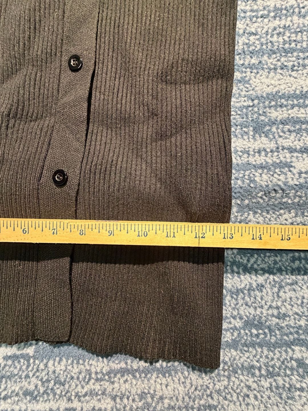 DAZY Sweater Dress Dark Brown Ribbed Knit Long Sleeve Midi 11