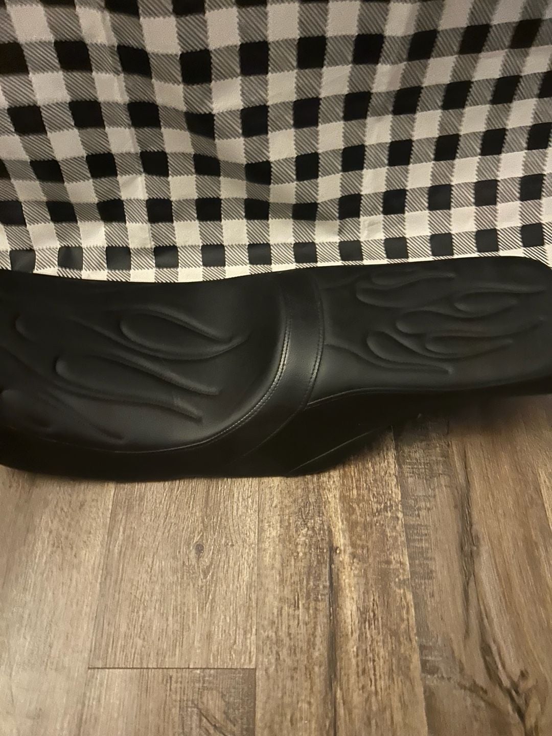 Drag Specialties Predator Flame Stitched 2-Up Motorcycle Seat 1