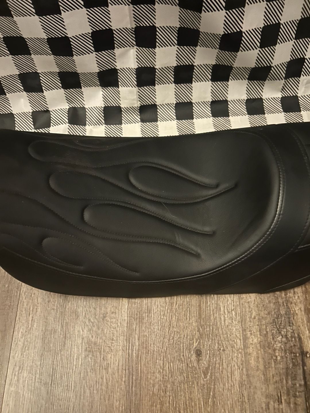Drag Specialties Predator Flame Stitched 2-Up Motorcycle Seat 2