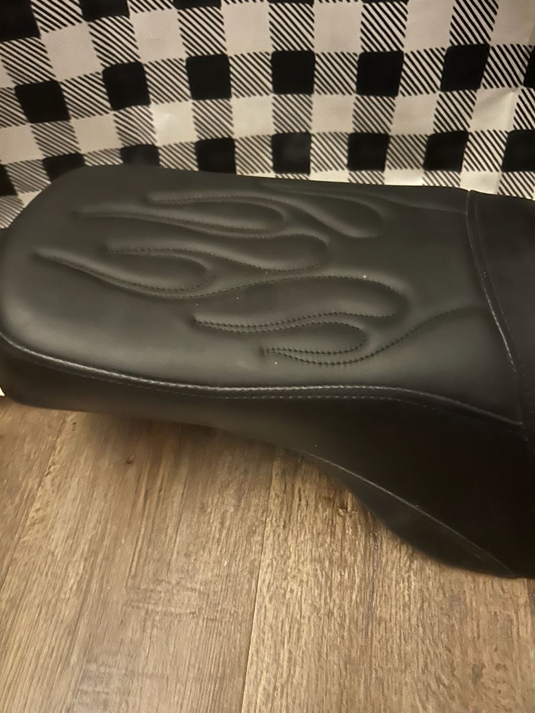 Drag Specialties Predator Flame Stitched 2-Up Motorcycle Seat 6
