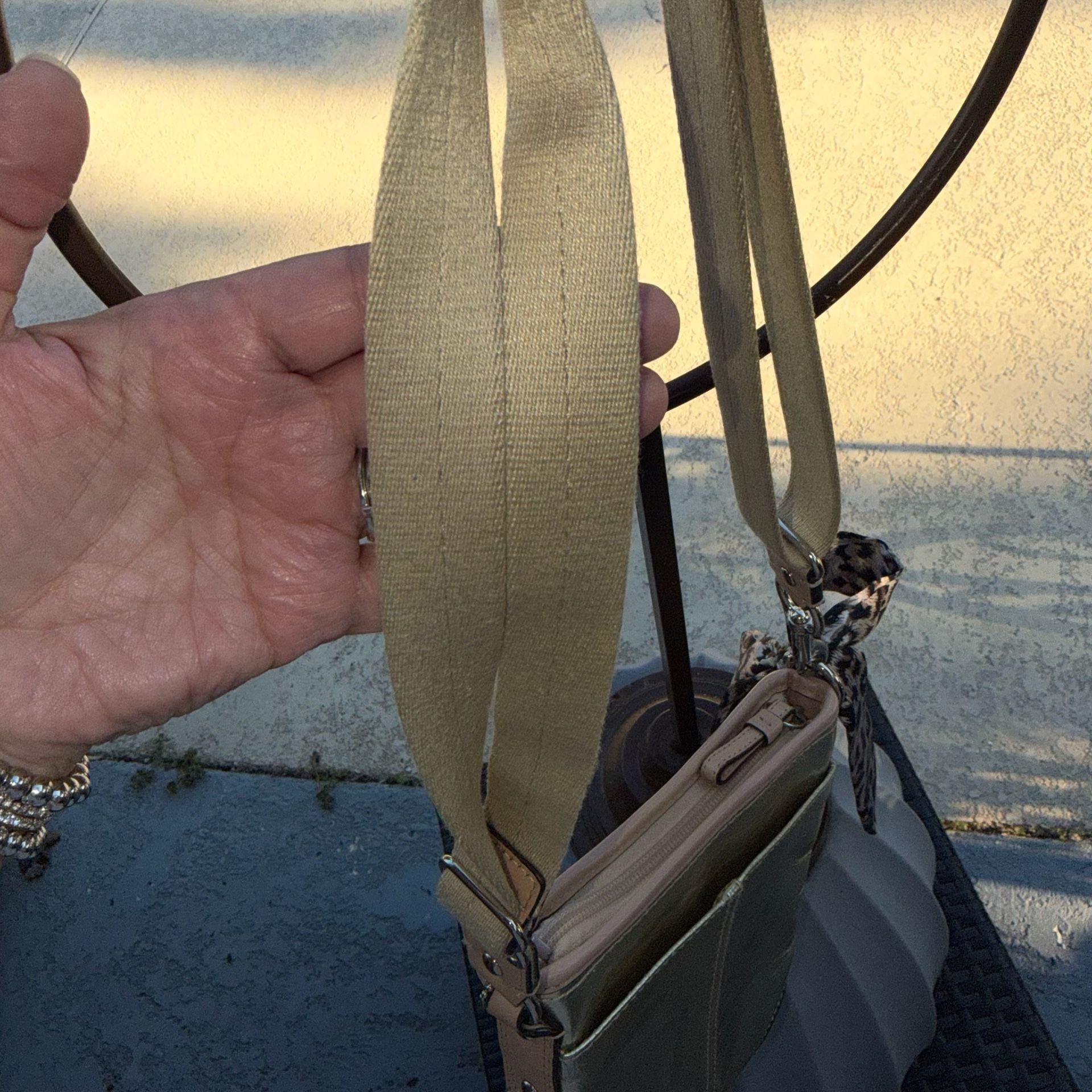 Coach Metallic Gold Leather Crossbody Bag
#60T926 13