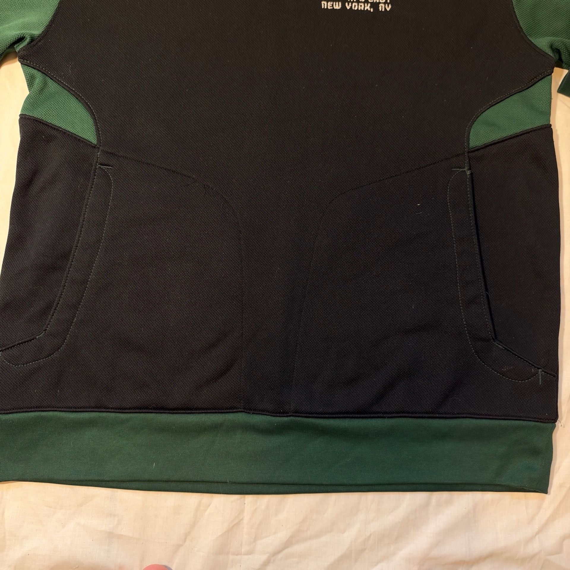 Vintage Reebok On Field New York Jets NFL Hoodie Green Black Size S 5
