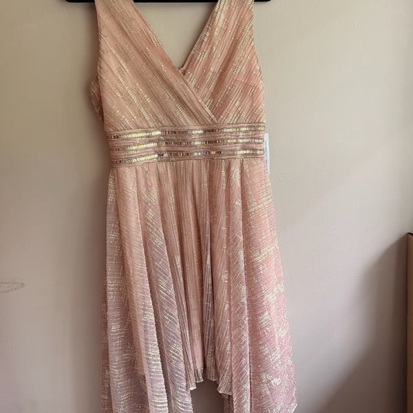 Venus Hanky Hem Shimmer Dress M (8-10)